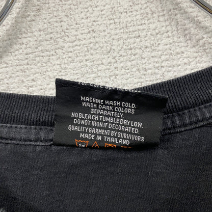 ～00s　ROCK CHANG　半袖プリントTシャツ　ヴィンテージ　ドクロ　黒　ブラック　Lサイズ