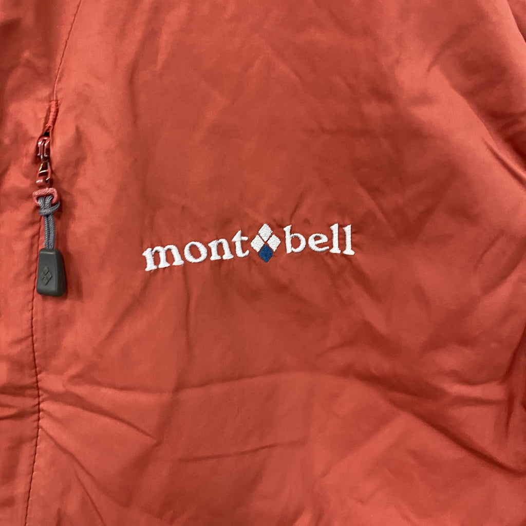 Mont‐bell　モンベル　フルジップナイロンベスト　刺繍ロゴ　ワンポイント　赤　レッド　Mサイズ　