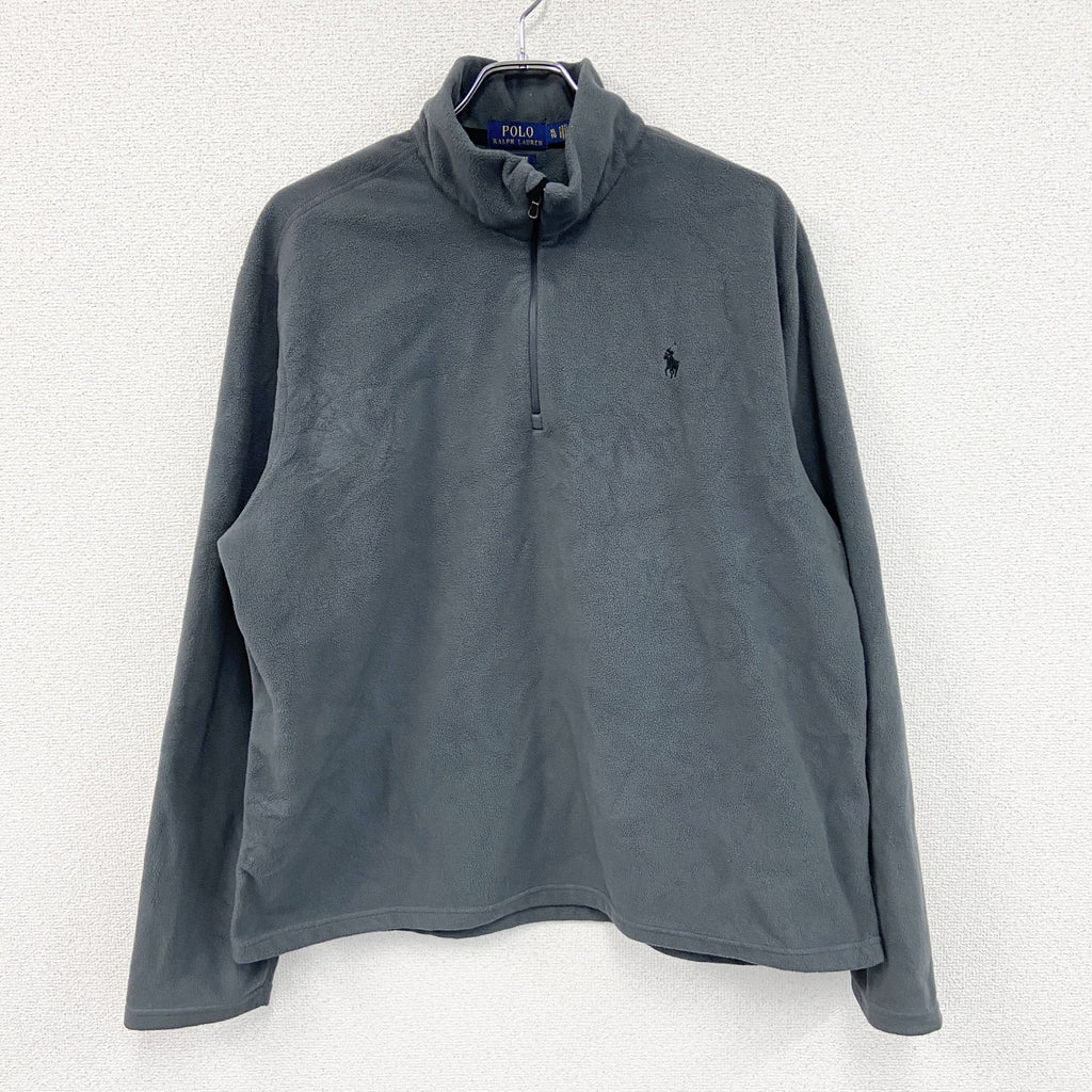 POLO RALPH LAUREN　ポロラルフローレン　ハーフジップフリースジャケット/ ボアジャケット　グレー　XLサイズ