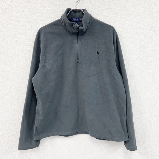POLO RALPH LAUREN　ポロラルフローレン　ハーフジップフリースジャケット/ ボアジャケット　グレー　XLサイズ