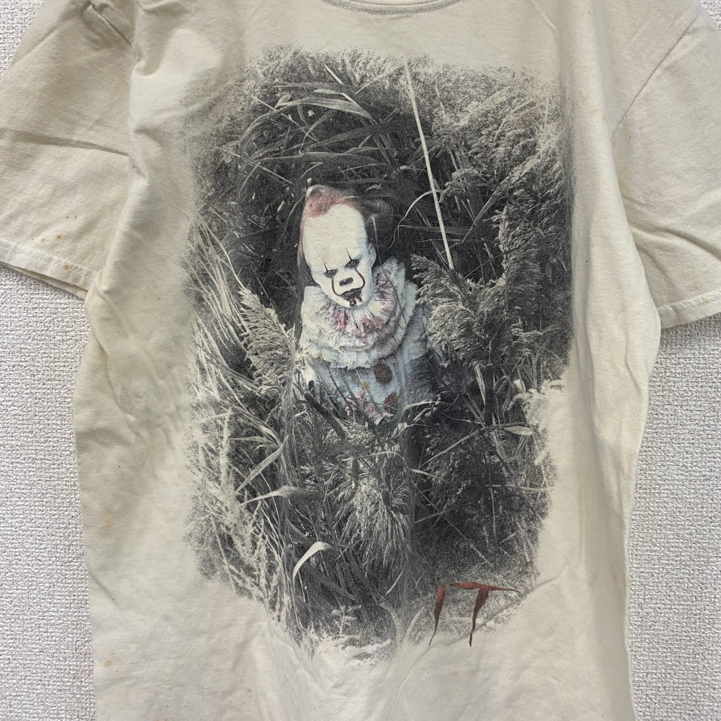 GILDAN　ギルダン　IT　イット　半袖ムービープリントTシャツ　白　ホワイト　Mサイズ
