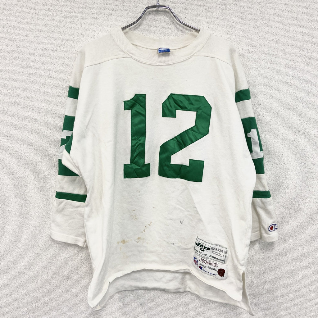 90s　Champion　チャンピオン　NFL　フットボールTシャツ　ヴィンテージ　白　ホワイト　Lサイズ