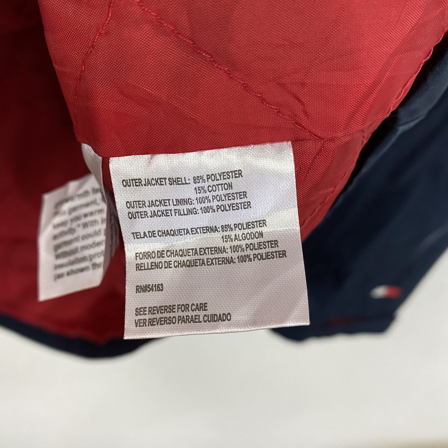 TOMMY HILFIGER　トミーヒルフィガー　中綿ジャケット　紺　ネイビー　Mサイズ