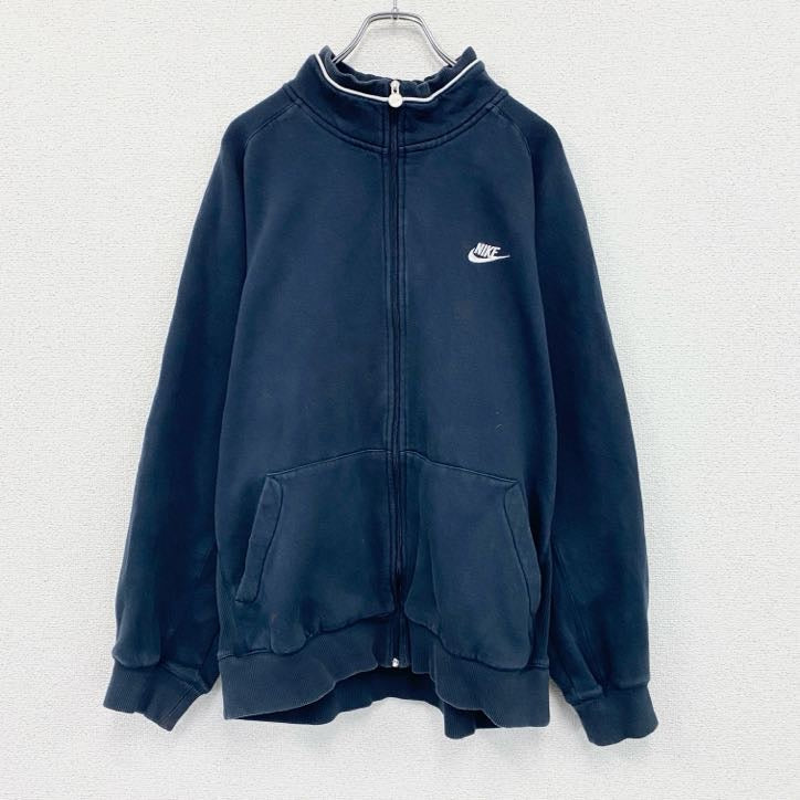 NIKE　ナイキ　フルジップスウェットジャケット　紺　ネイビー　XLサイズ