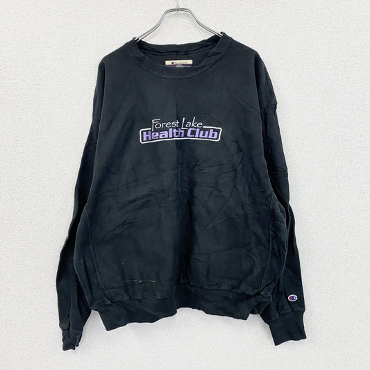 00s　Champion　チャンピオン　プレミアムリバースウィーブ　スウェット/トレーナー　ヴィンテージ　黒　ブラック　