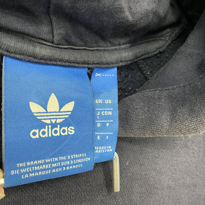 adidas　アディダス　スウェットパーカー/フーディー　フェード　ラグランスリーブ　トレフォイルロゴ　黒　ブラック　Lサイズ