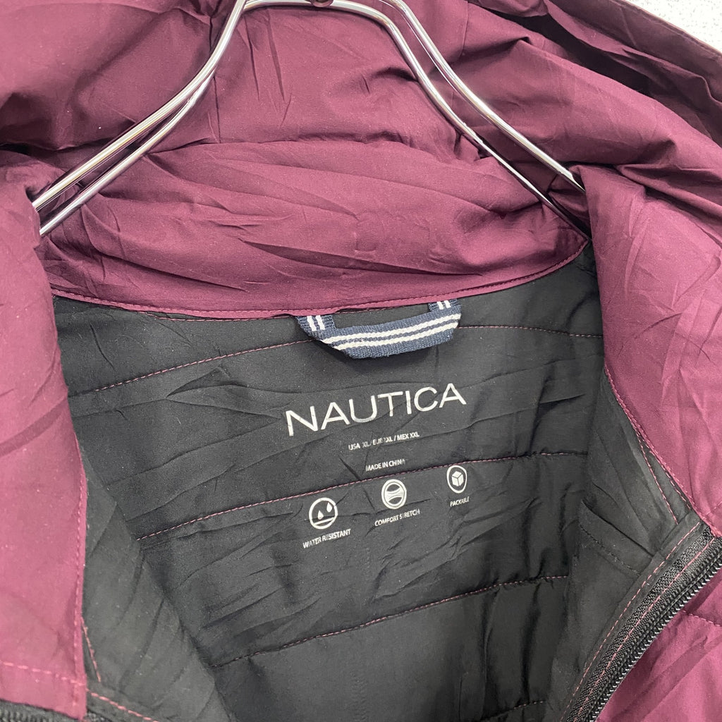 NAUTICA　ノーティカ　中綿ジャケット　ボルドー　ワインレッド　XLサイズ