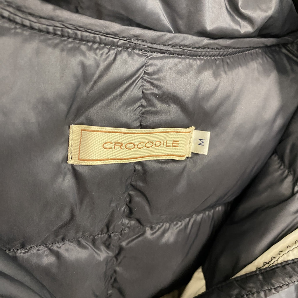 CROCODILE　フルジップ中綿ジャケット　黒　ブラック　Mサイズ