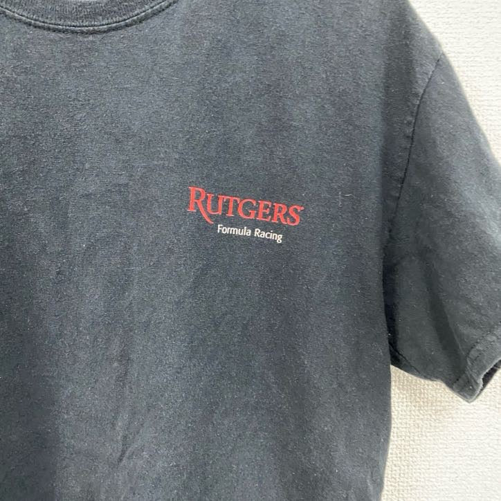 半袖プリントTシャツ　企業T　Rutgers　NISSAN　黒　ブラック　Mサイズ