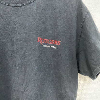 半袖プリントTシャツ　企業T　Rutgers　NISSAN　黒　ブラック　Mサイズ