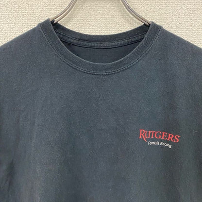 半袖プリントTシャツ　企業T　Rutgers　NISSAN　黒　ブラック　Mサイズ