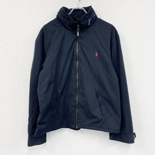90s　Polo by Ralph Lauren　ポロバイラルフローレン　中綿ジャケット　黒　ブラック　XXLサイズ