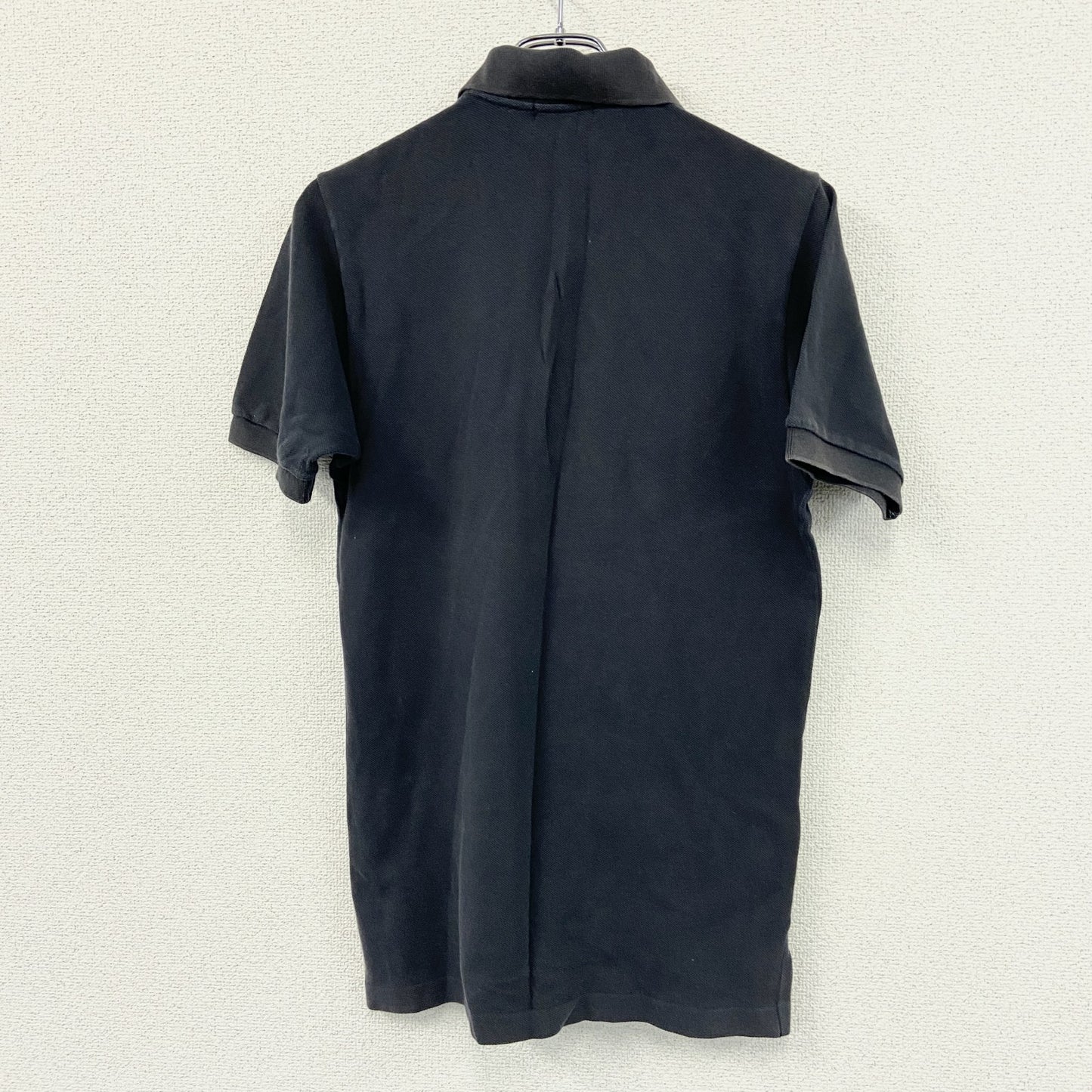 FRED PERRY　フレッドペリー　半袖ポロシャツ　刺繍ロゴ　フェード　ワンポイント　紺　ネイビー　Lサイズ