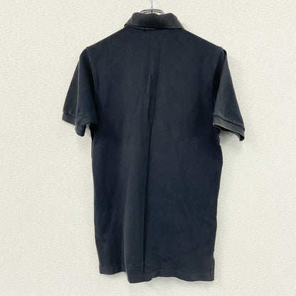 FRED PERRY　フレッドペリー　半袖ポロシャツ　刺繍ロゴ　フェード　ワンポイント　紺　ネイビー　Lサイズ