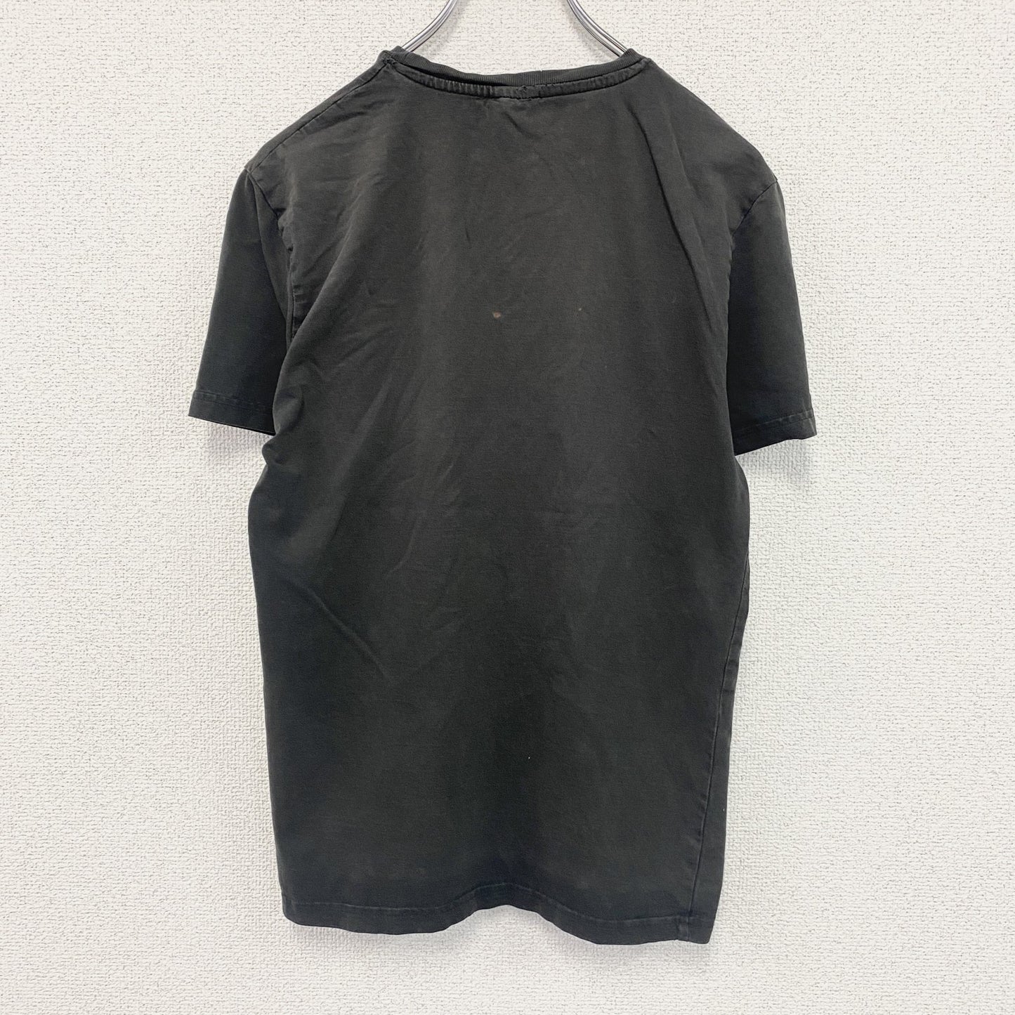 UP　アップ　半袖プリントTシャツ　スカル　ダークグレー　Sサイズ