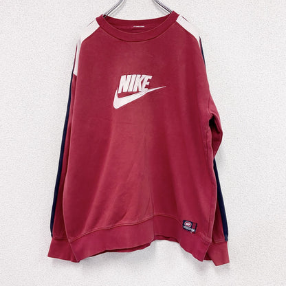 NIKE　ナイキ　スウェット/トレーナー　スウッシュ　デカロゴ　赤　レッド