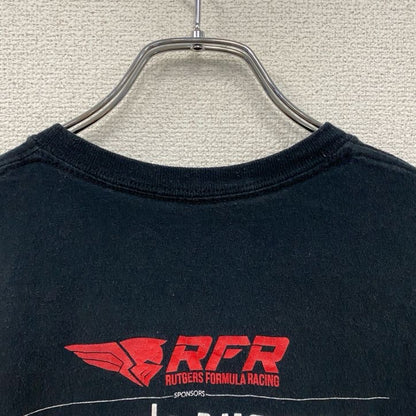 半袖プリントTシャツ　企業T　Rutgers　NISSAN　黒　ブラック　Mサイズ