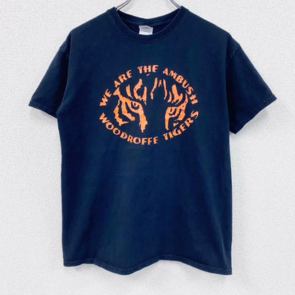 GILDAN　ギルダン　半袖プリントTシャツ　TIGERS　トラ　黒　ブラック　Mサイズ
