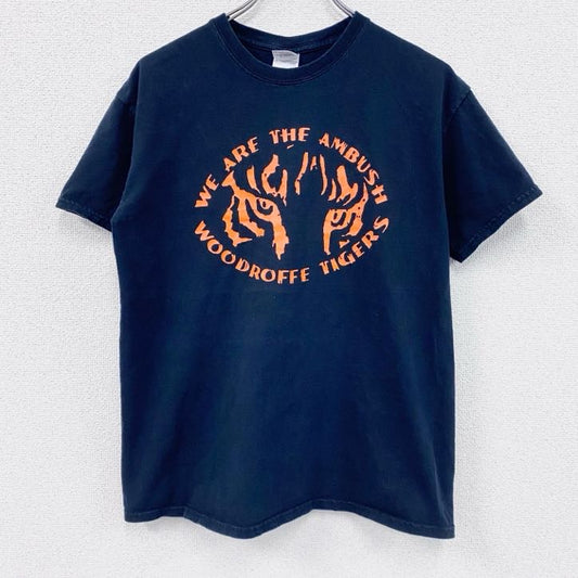 GILDAN　ギルダン　半袖プリントTシャツ　TIGERS　トラ　黒　ブラック　Mサイズ