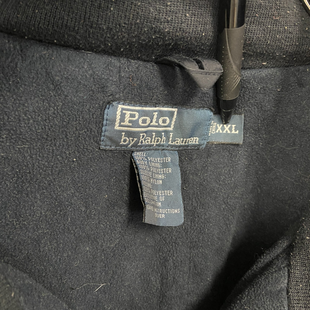 90s　Polo by Ralph Lauren　ポロバイラルフローレン　中綿ジャケット　黒　ブラック　XXLサイズ