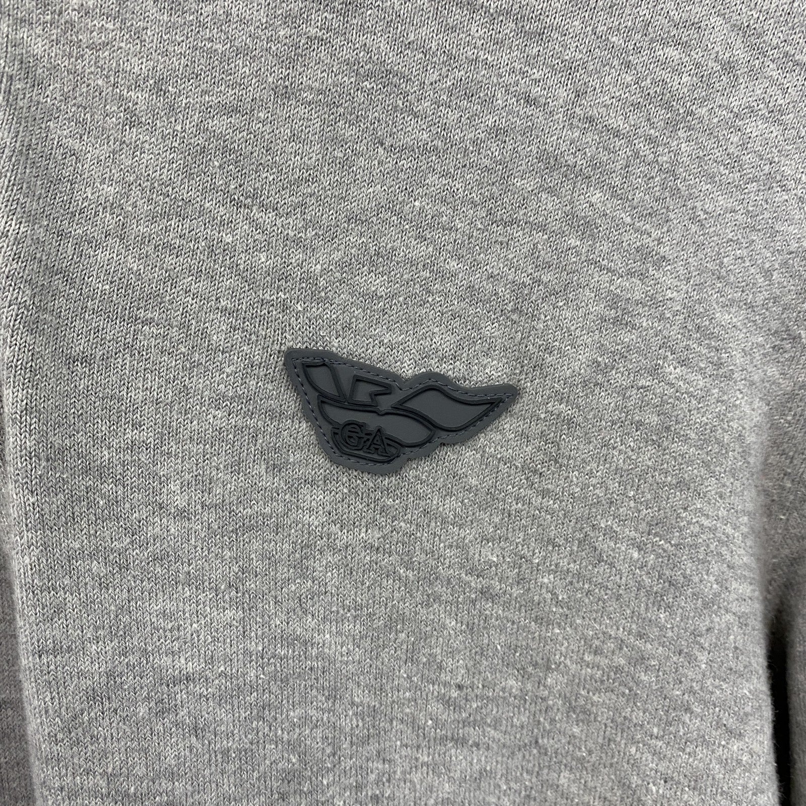 EMPORIO ARMANI　エンポリオアルマーニ　長袖ポロシャツ/ラガーシャツ　グレー　Lサイズ