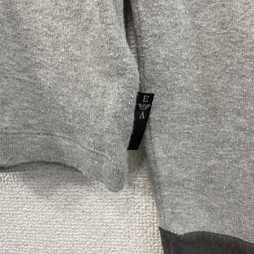 EMPORIO ARMANI　エンポリオアルマーニ　長袖ポロシャツ/ラガーシャツ　グレー　Lサイズ