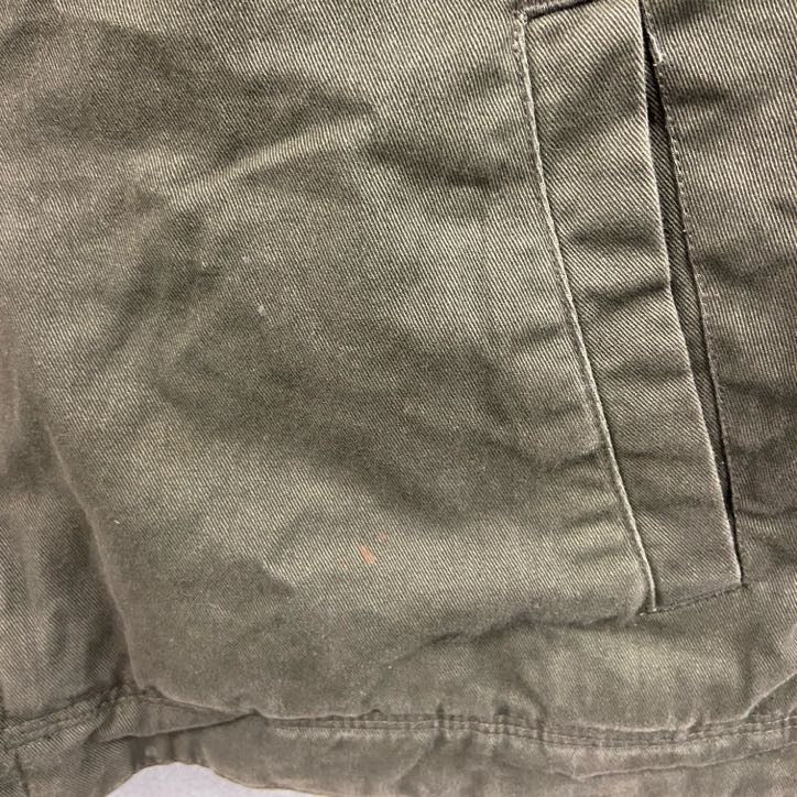 CHAPS　チャップス　ラルフローレン　フルジップ中綿ブルゾン　コーデュロイ襟　カーキ　Mサイズ