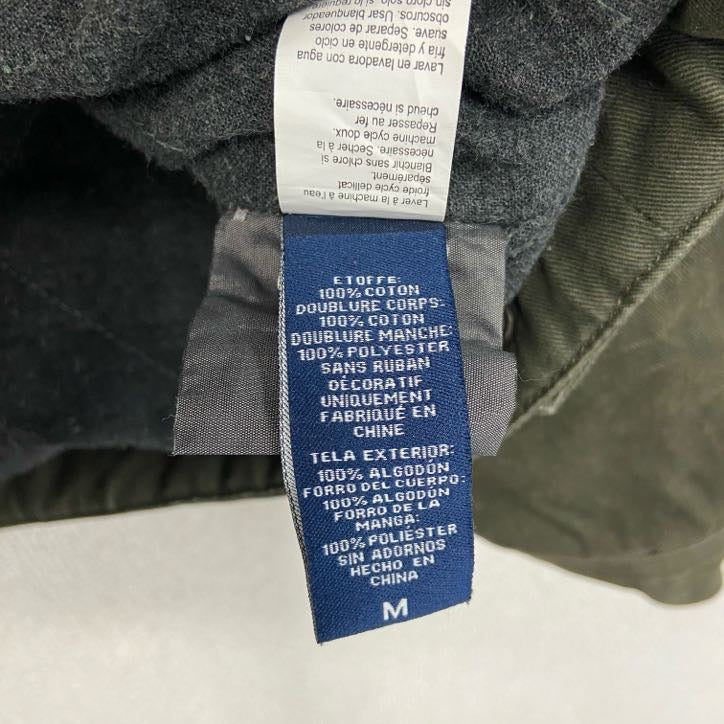 CHAPS　チャップス　ラルフローレン　フルジップ中綿ブルゾン　コーデュロイ襟　カーキ　Mサイズ