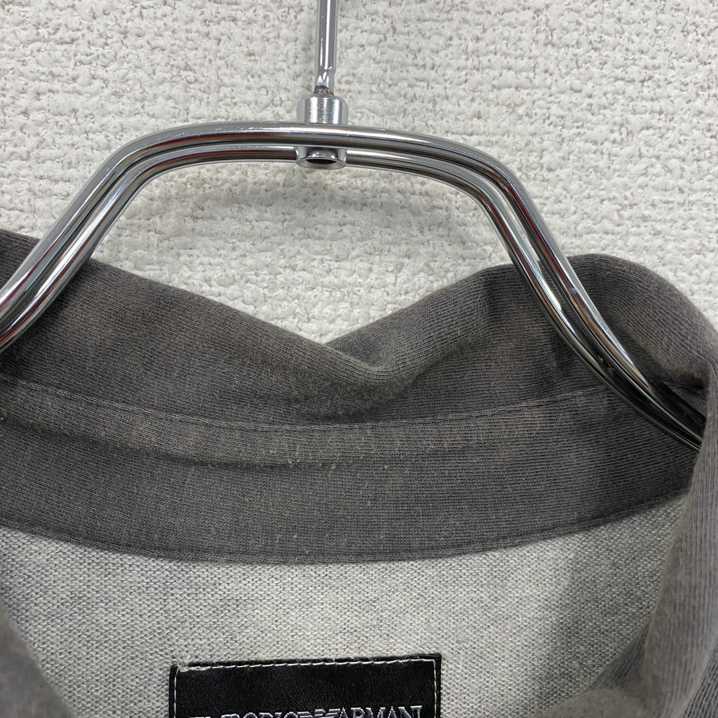 EMPORIO ARMANI　エンポリオアルマーニ　長袖ポロシャツ/ラガーシャツ　グレー　Lサイズ