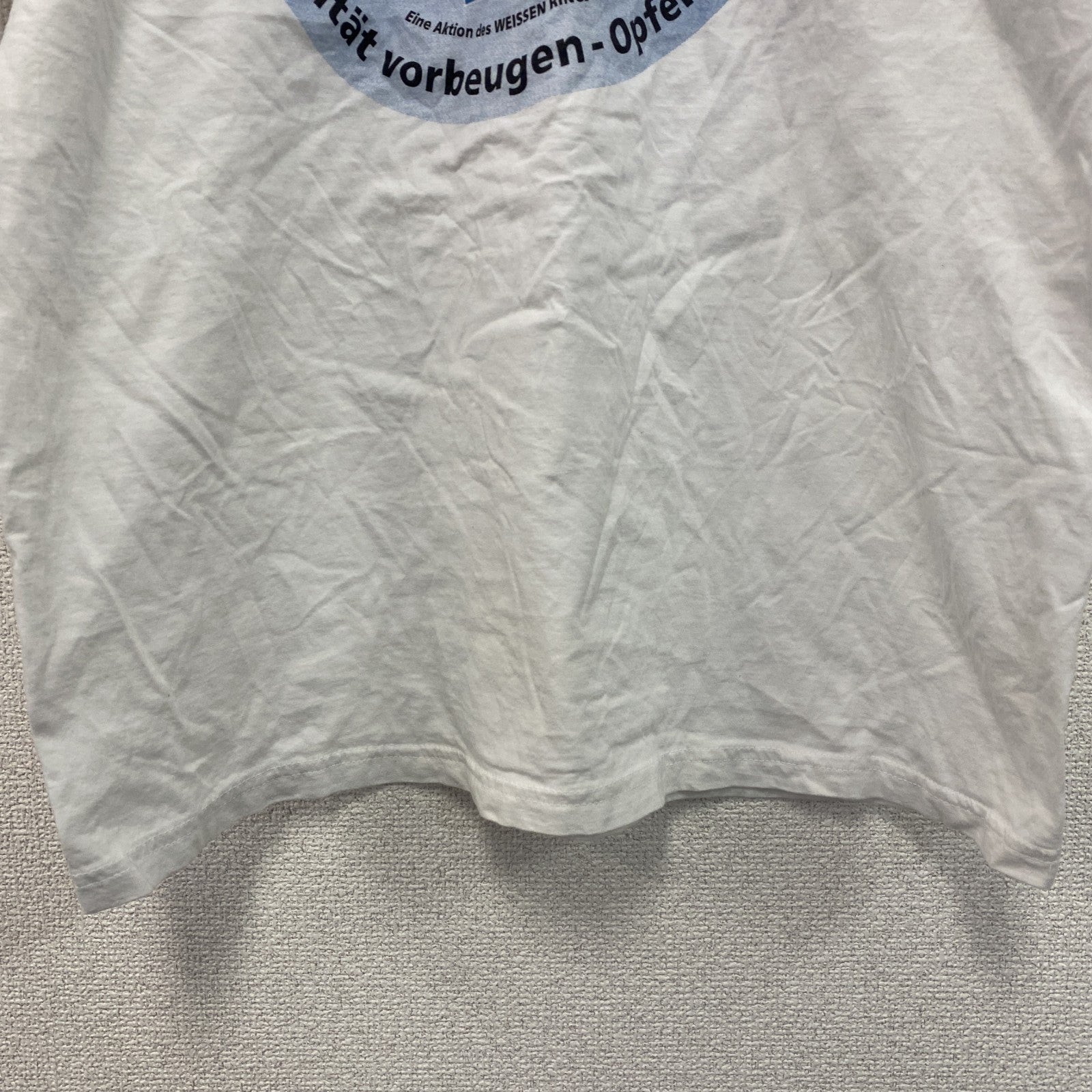 SNAP Sportswear　半袖プリントTシャツ　ユーロ　白　ホワイト　Lサイズ