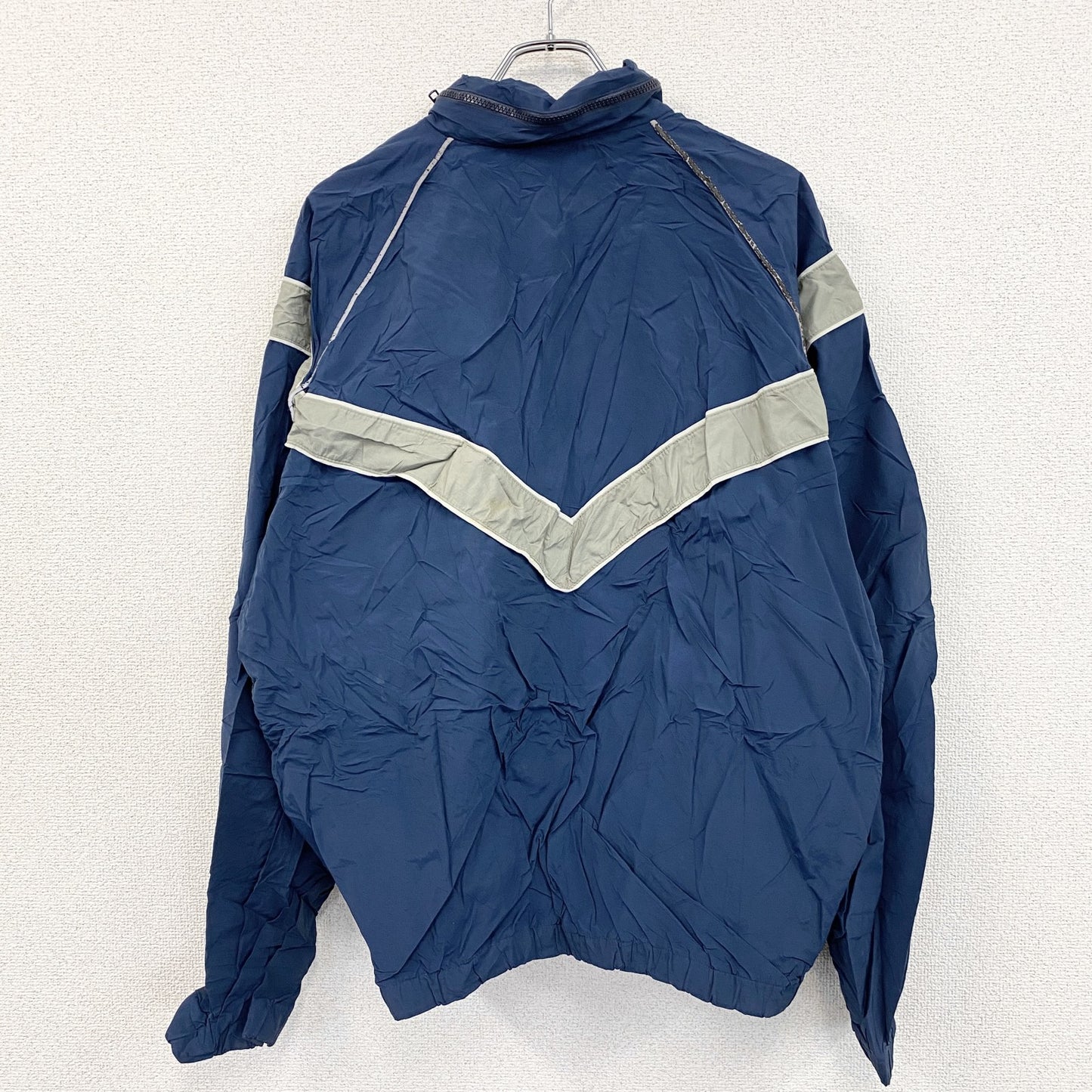 00s　U.S.AIR FORCE　PTU　トレーニングジャケット　ナイロンジャケット　米軍　青　ブルー　Lサイズ