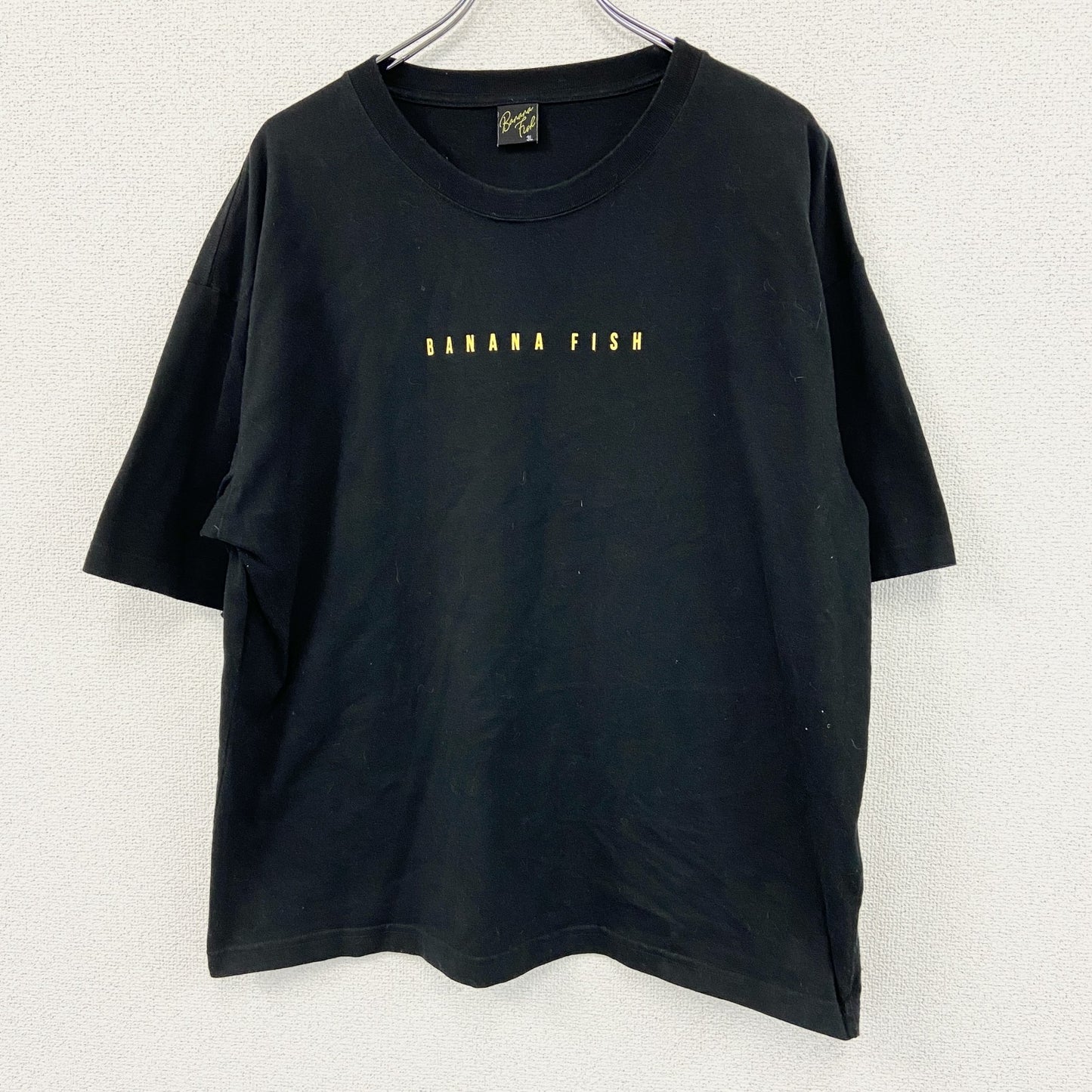 BANANA FISH　バナナフィッシュ　半袖プリントＴシャツ　黒　ブラック　3Lサイズ