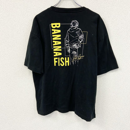 BANANA FISH　バナナフィッシュ　半袖プリントＴシャツ　黒　ブラック　3Lサイズ