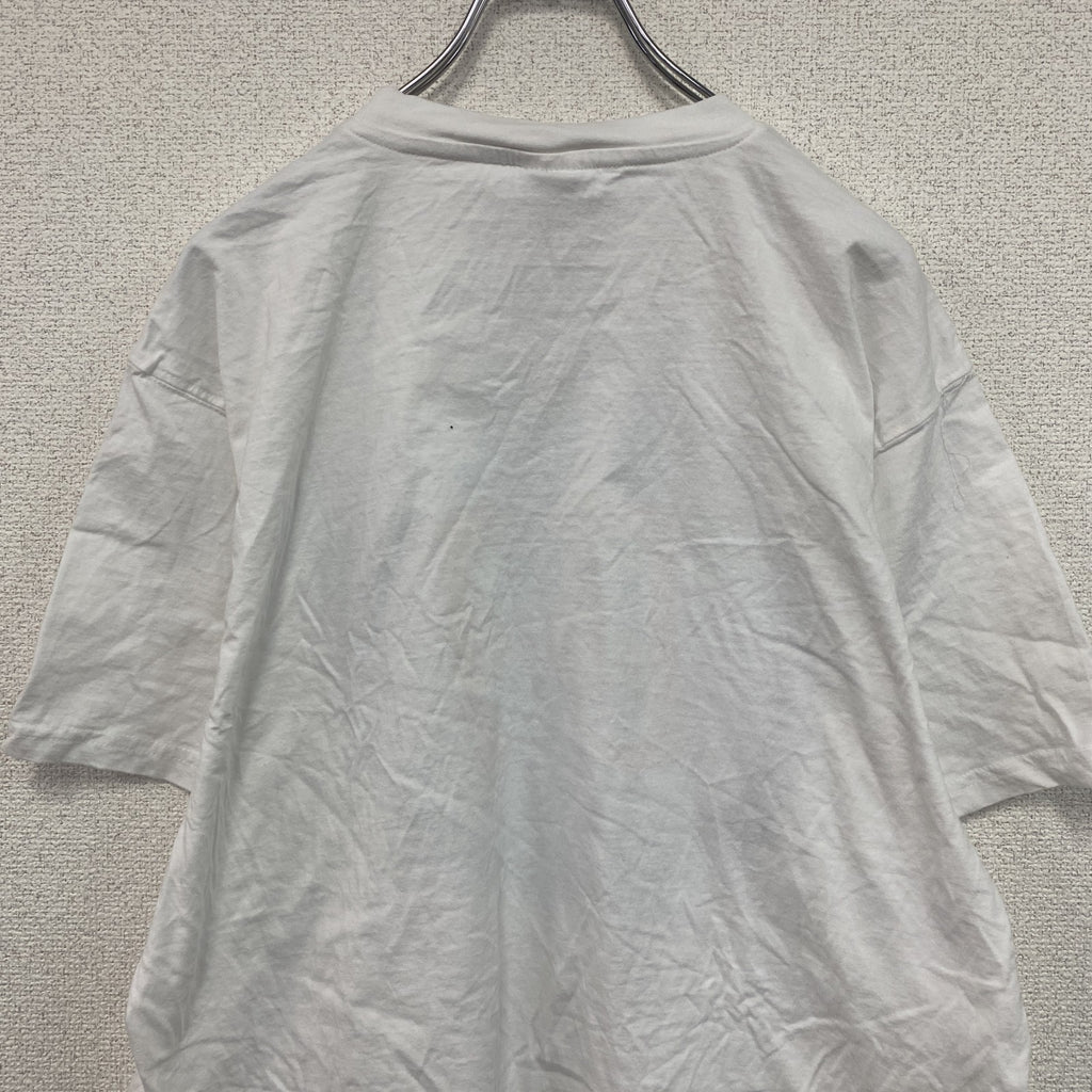 SNAP Sportswear　半袖プリントTシャツ　ユーロ　白　ホワイト　Lサイズ