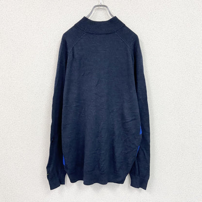 NIKE　ナイキ　ハーフジップアクリル混ウールニットプルオーバー　Lサイズ