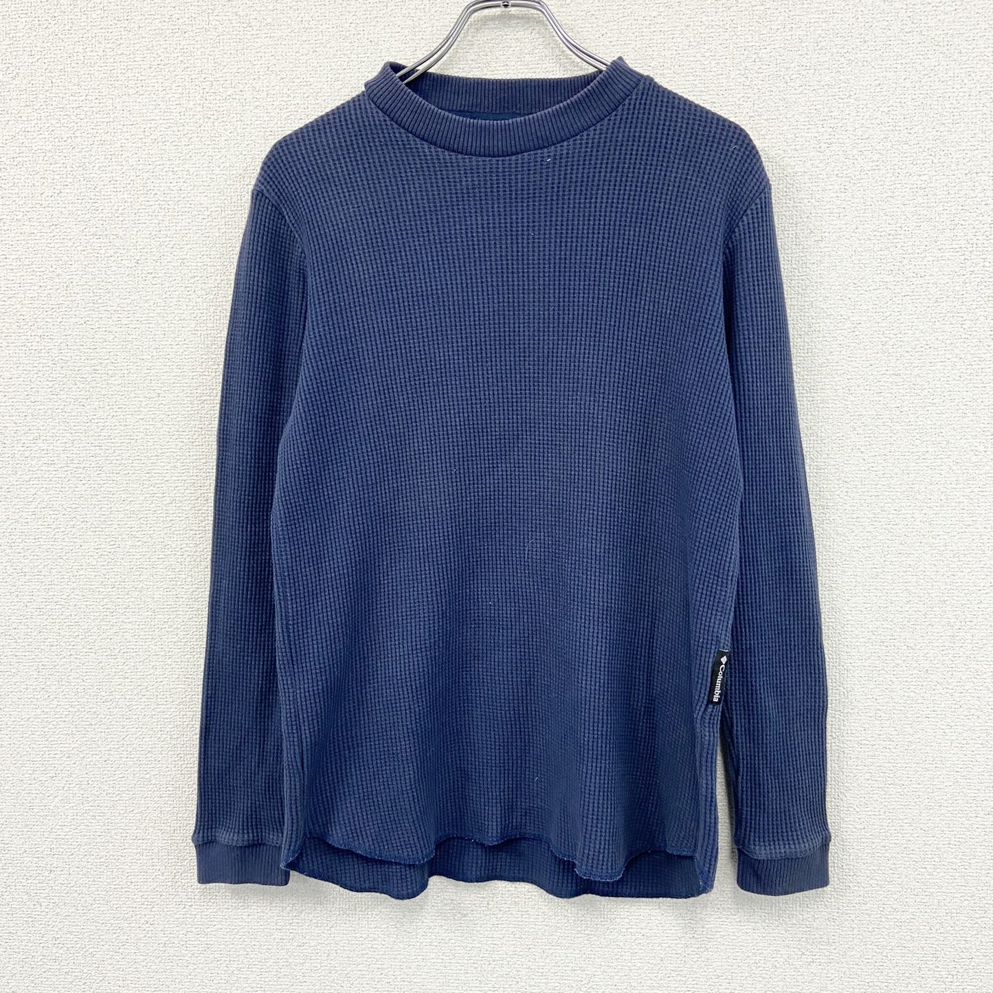 Columbia　コロンビア　長袖Tシャツ/ロンT　ワッフル生地　紺　ネイビー　XLサイズ