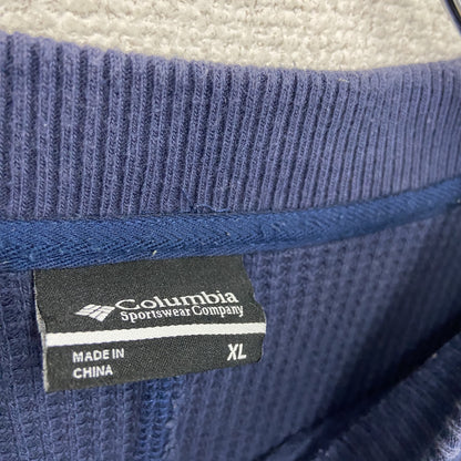 Columbia　コロンビア　長袖Tシャツ/ロンT　ワッフル生地　紺　ネイビー　XLサイズ