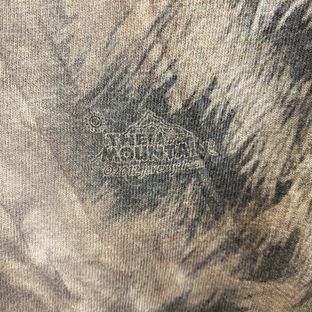 THE MOUNTAIN　ザマウンテン　半袖プリントTシャツ　アニマルT　タイダイ　茶色　ブラウン　Lサイズ