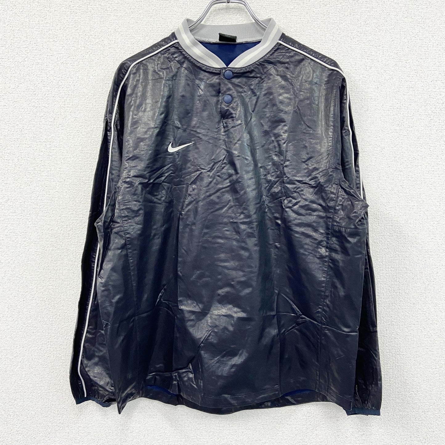 NIKE　ナイキ　ナイロンプルオーバージャケット　黒　ブラック　XLサイズ