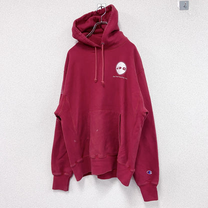 Champion　チャンピオン　スウェットパーカー/フーディー　リバースウィーブ　赤　レッド