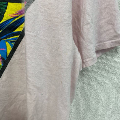 DELTA PRO WEIGHT　半袖プリントTシャツ　GOOD VIBES　ピンク　Lサイズ