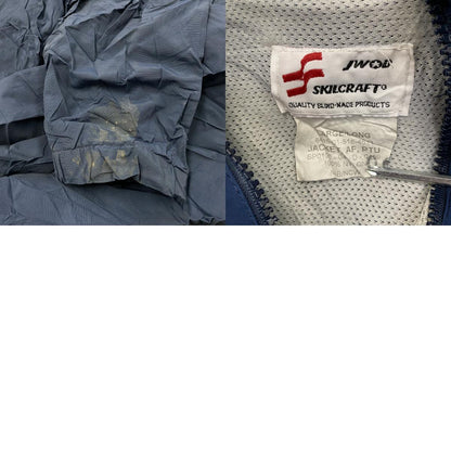 00s　U.S.AIR FORCE　PTU　トレーニングジャケット　ナイロンジャケット　米軍　青　ブルー　Lサイズ