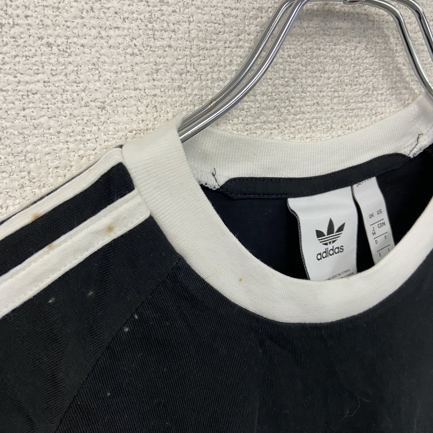 adidas　アディダス　半袖Ｔシャツ　黒　ブラック　Mサイズ