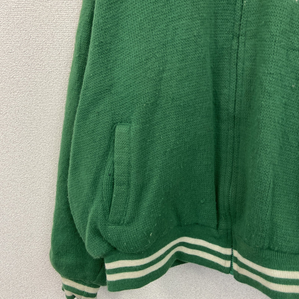 ～90s　PRO LINE　NFL　JETS　フルジップニットスタジャン　ヴィンテージ　緑　グリーン　Lサイズ