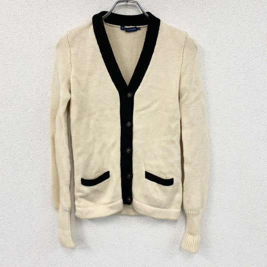 RALPH LAUREN　ラルフローレン　ニットカーディガン　アイボリー　Mサイズ
