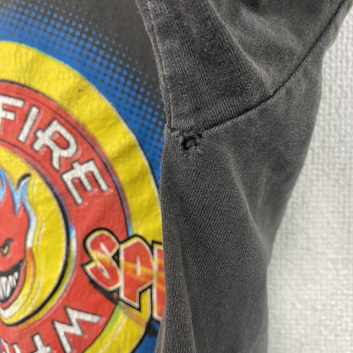 90s　TULTEX　タルテックス　スピットファイアウィール　半袖プリントTシャツ　ブラック　Grandeサイズ
