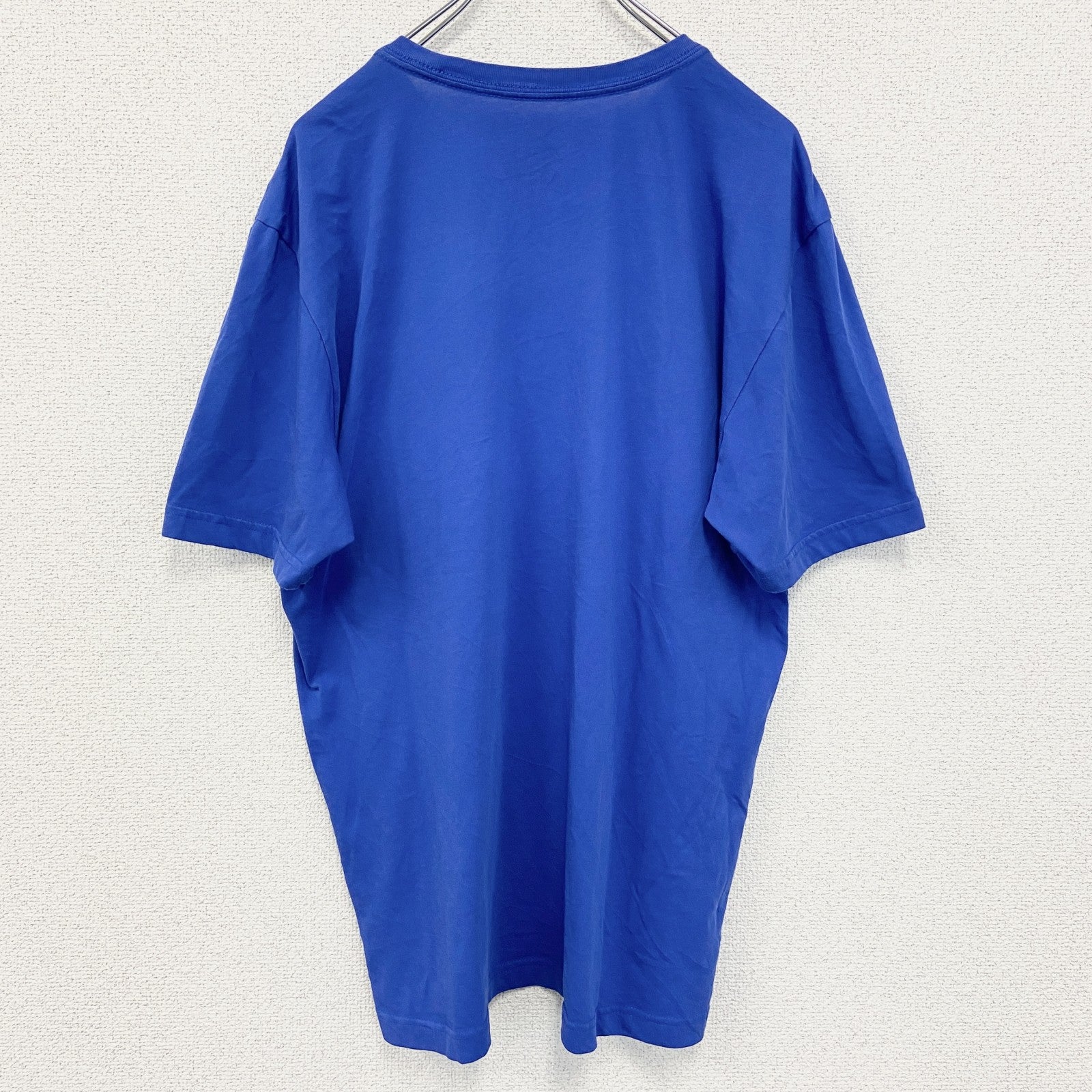 古着 used　NIKE ナイキ　半袖プリントTシャツ　ドライフィット　シンプルデザイン　クルーネック　青　ブルー　Lサイズ
