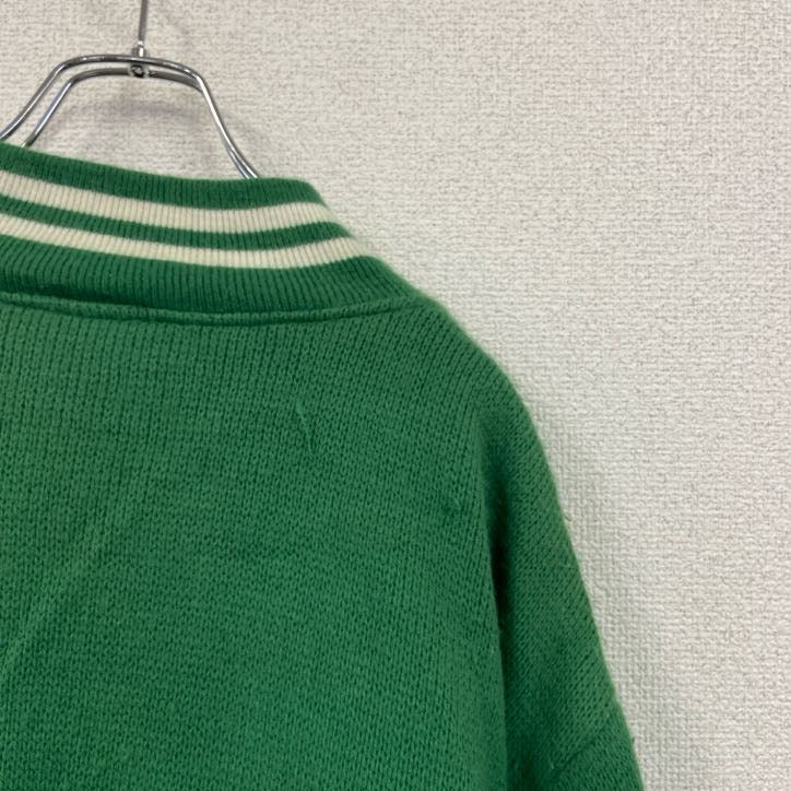 ～90s　PRO LINE　NFL　JETS　フルジップニットスタジャン　ヴィンテージ　緑　グリーン　Lサイズ