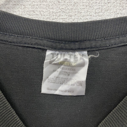 90s　TULTEX　タルテックス　スピットファイアウィール　半袖プリントTシャツ　ブラック　Grandeサイズ