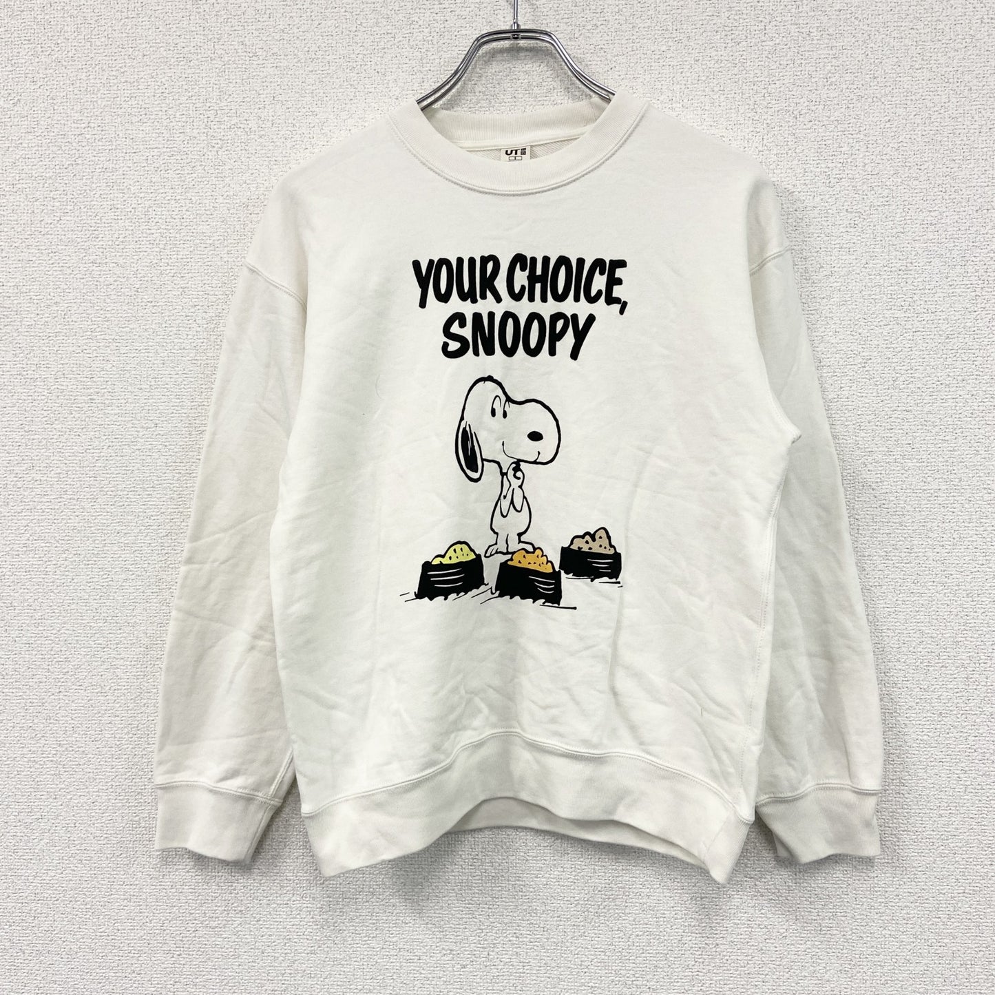 UNIQLO　ユニクロ　UT　Snoopy　スヌーピー　PEANUTS　スウェット/トレーナー　白　ホワイト　Sサイズ